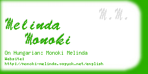 melinda monoki business card